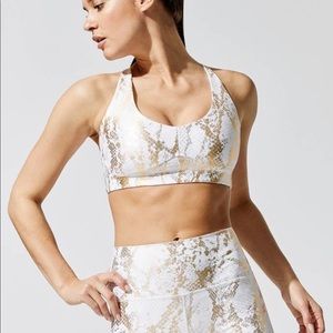 Carbon38 snake print legging and bra